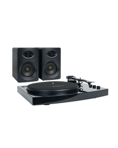 mbeat Pro-M Bluetooth Stereo Turntable with Speakers (Black)