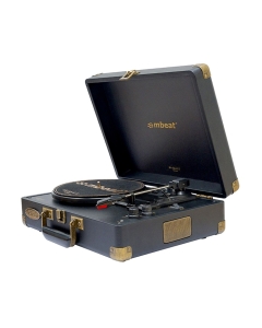 mbeat Woodstock 2 Retro Turntable Player (Black)